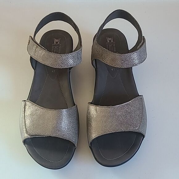 Mephisto Pattie Comfort Sandal Taupe Gold Size 41 - Picture 2 of 16